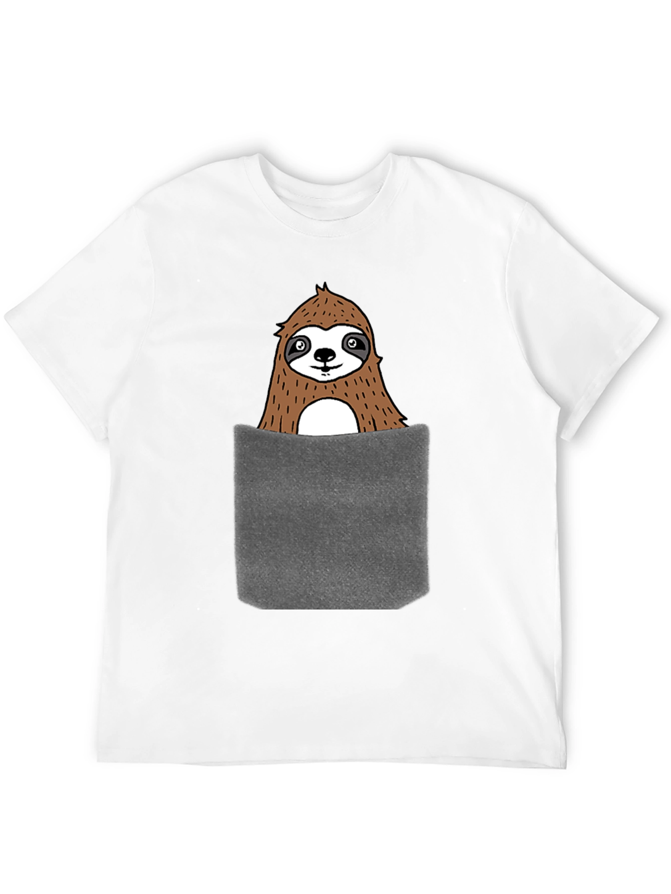Sloth Pocket T-Shirt - Novelty Graphic Tee