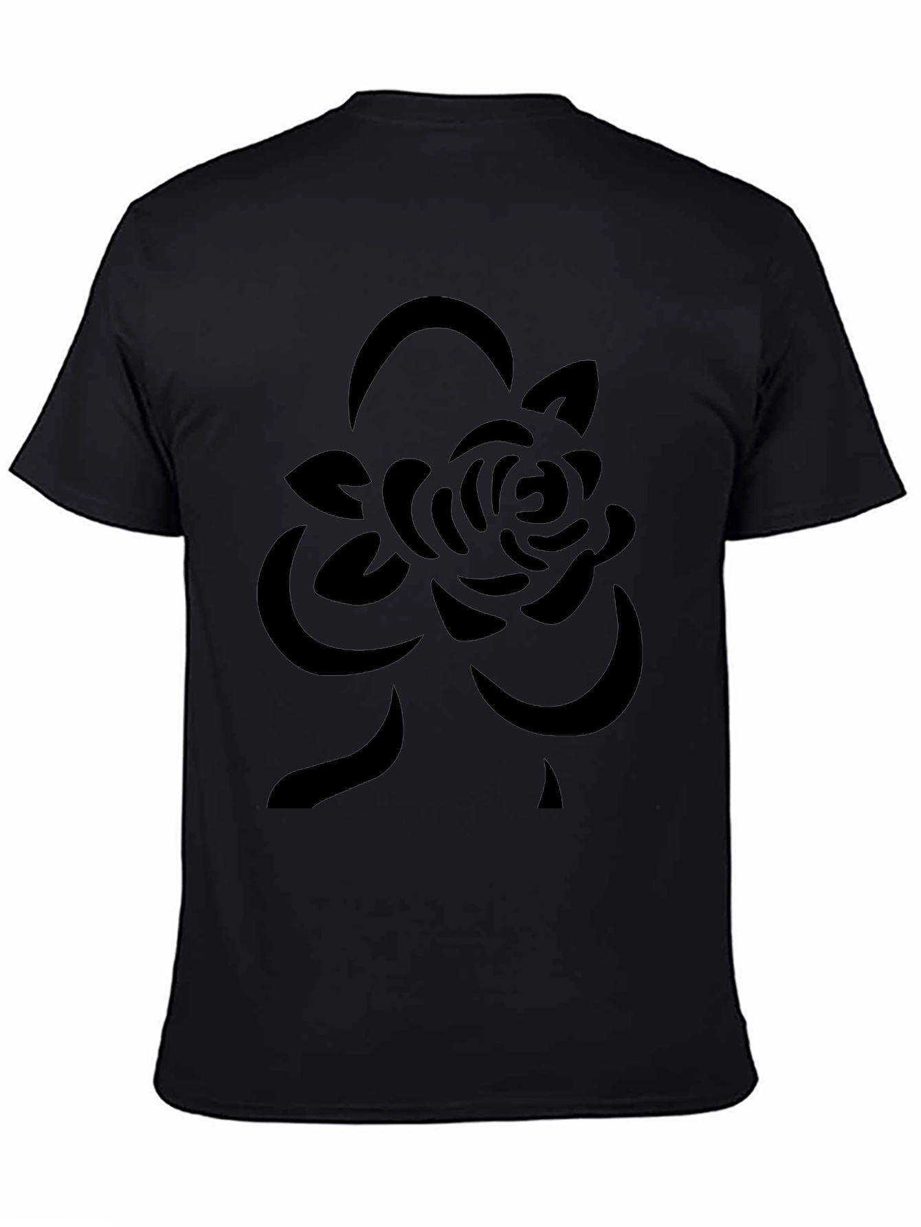 Black Rose Graphic Tee - Modern Casual Style