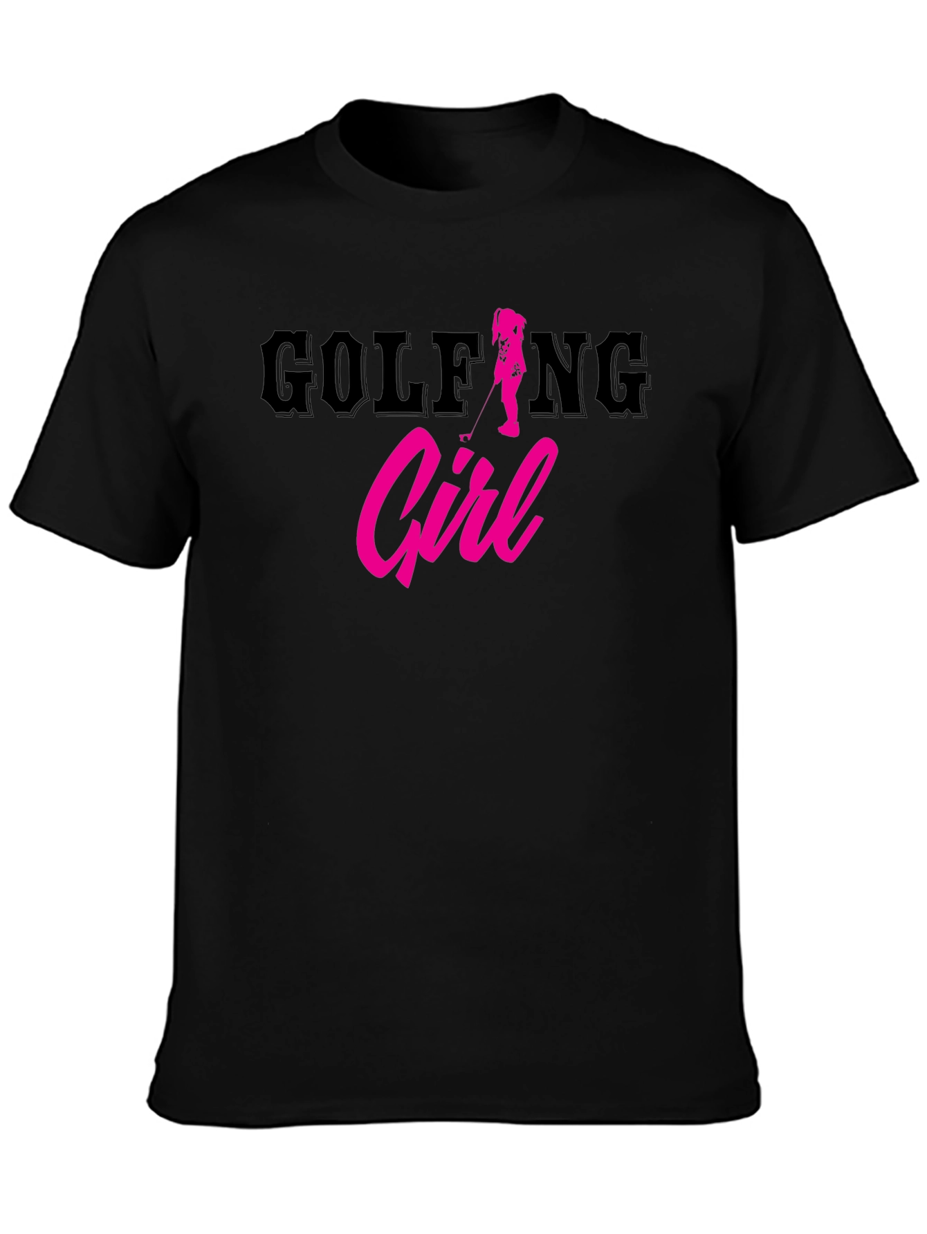 Golfing Girl Tee - Trendy Womens Golf T-Shirt