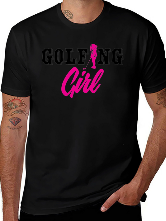 Golfing Girl Tee - Trendy Womens Golf T-Shirt