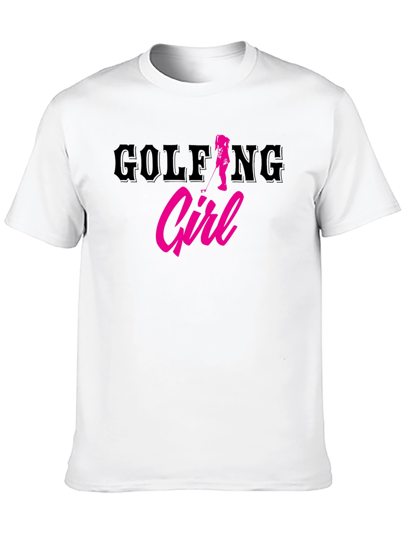 Golfing Girl Tee - Trendy Womens Golf T-Shirt