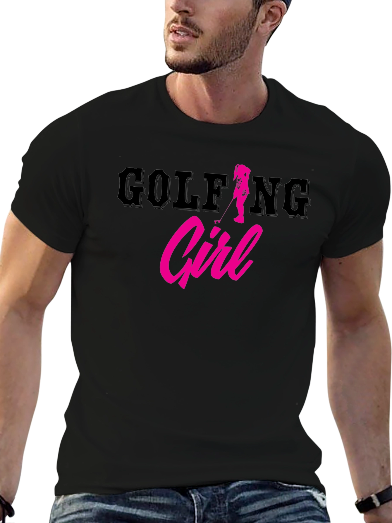 Golfing Girl Tee - Trendy Womens Golf T-Shirt