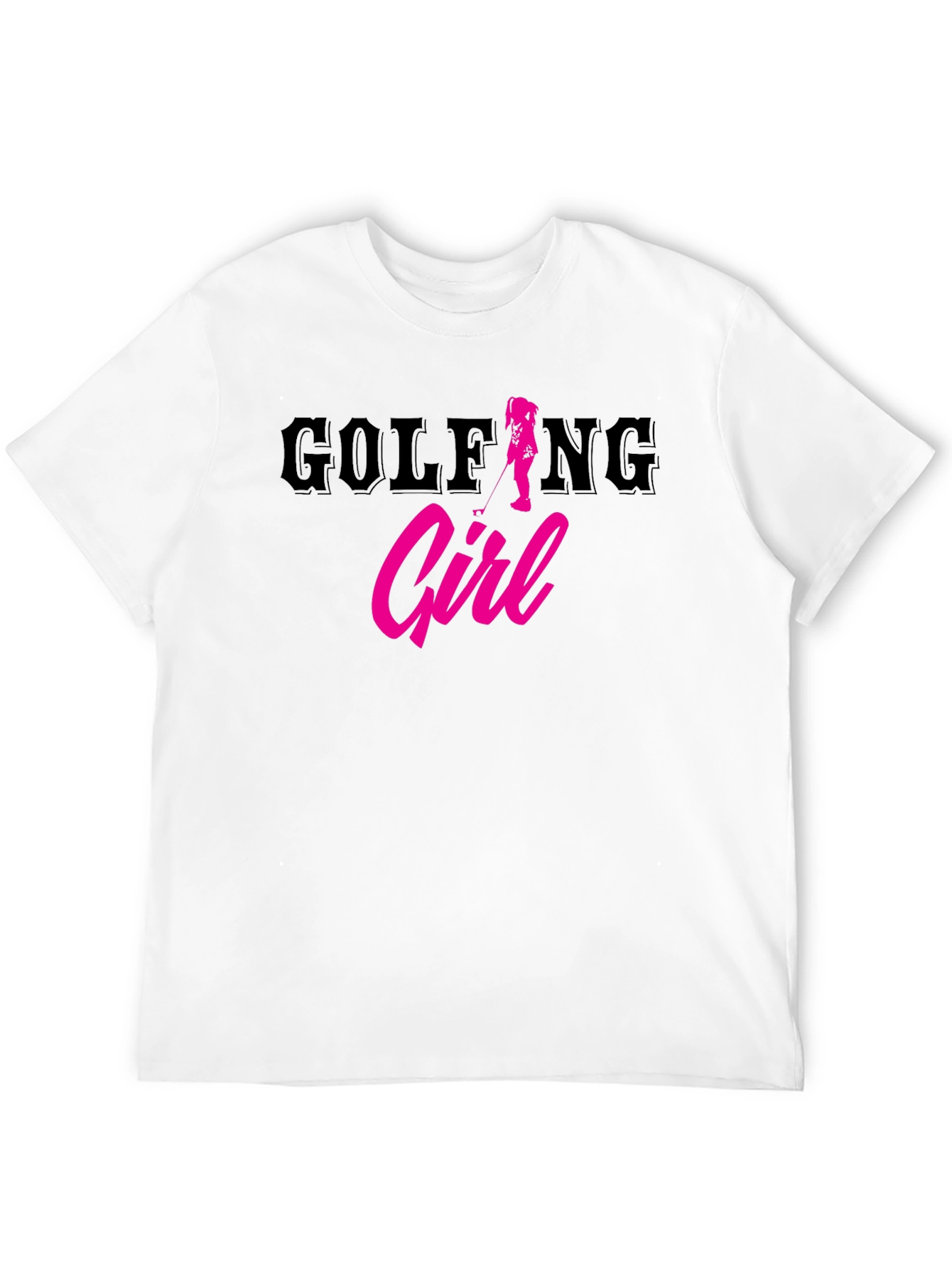 Golfing Girl Tee - Trendy Womens Golf T-Shirt
