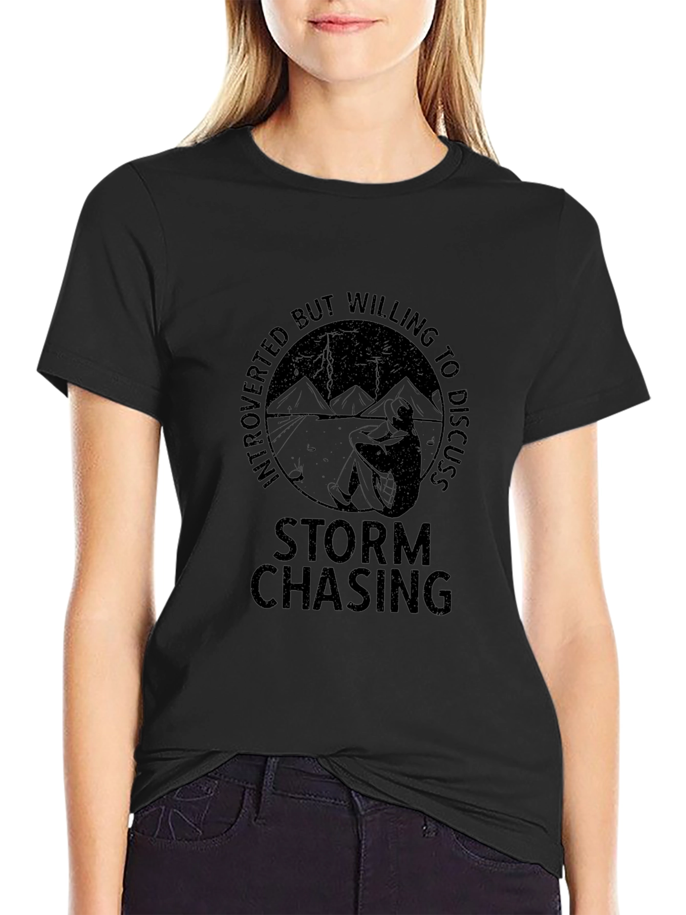 Introverted Storm Chaser T-Shirt - Weather Enthusiast Tee