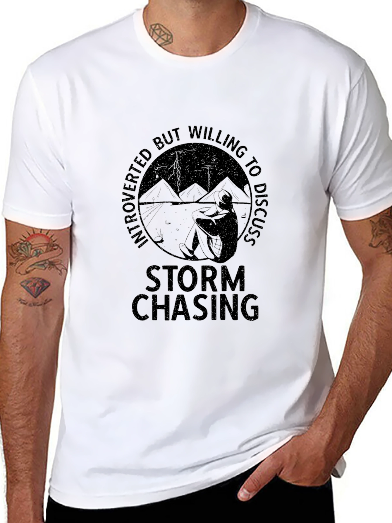 Introverted Storm Chaser T-Shirt - Weather Enthusiast Tee