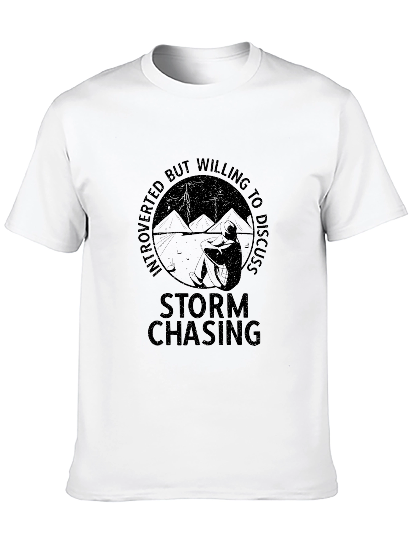 Introverted Storm Chaser T-Shirt - Weather Enthusiast Tee