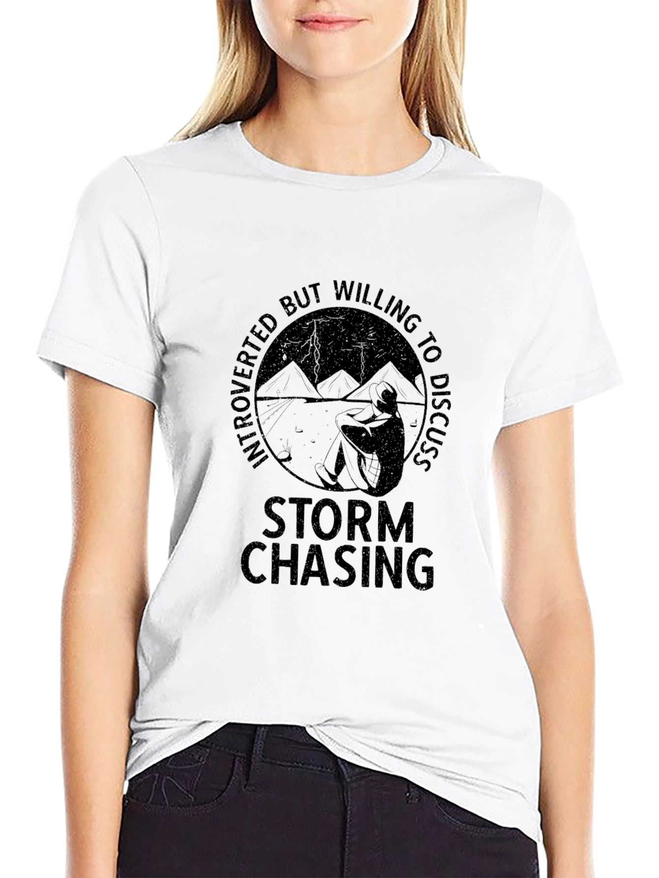 Introverted Storm Chaser T-Shirt - Weather Enthusiast Tee