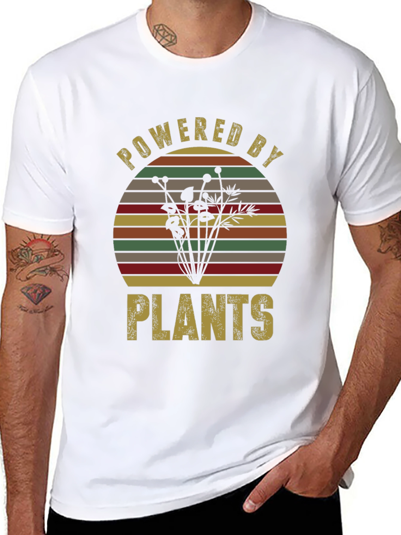 Powered By Plants T-Shirt - Vegan Lifestyle Apparel