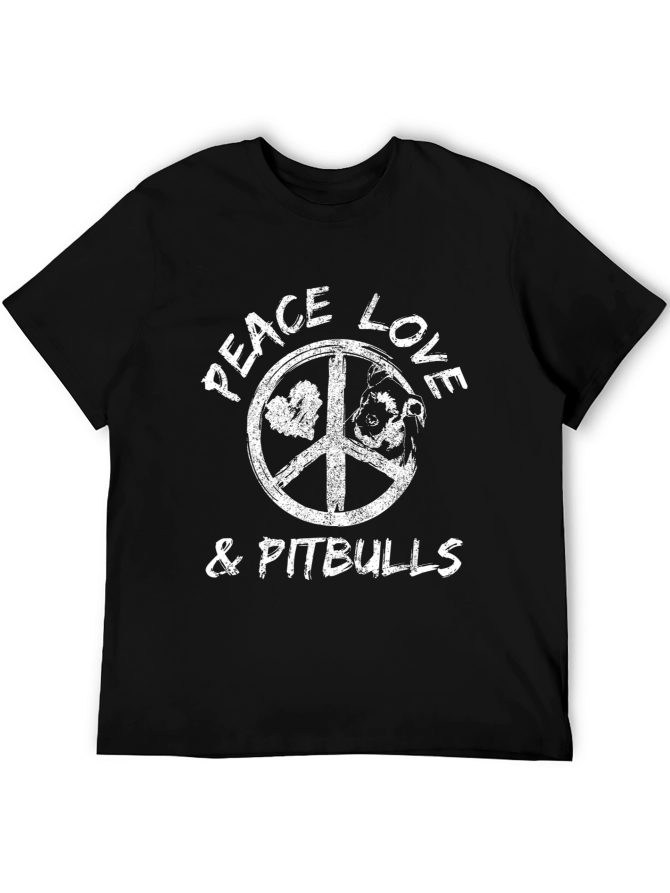 Peace Love & Pitbulls Graphic Tee