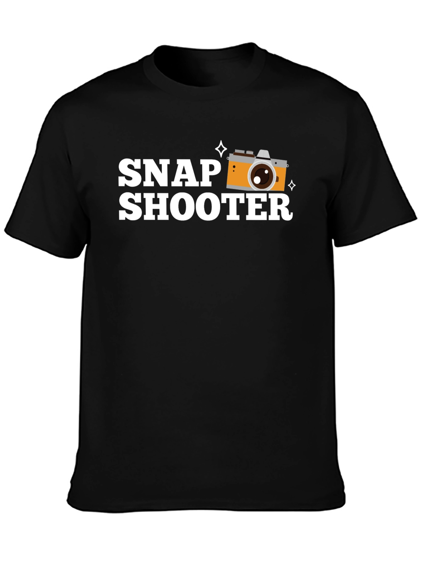 Snap Shooter Black Graphic T-Shirt