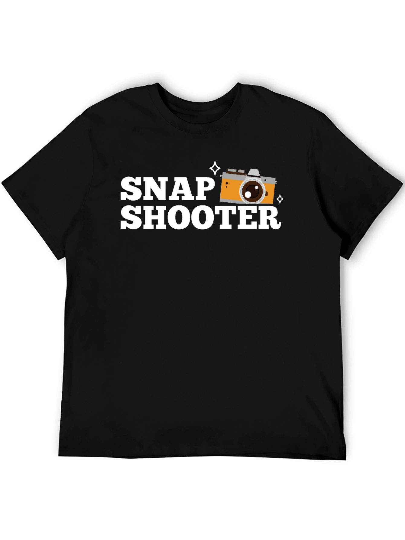 Snap Shooter Black Graphic T-Shirt