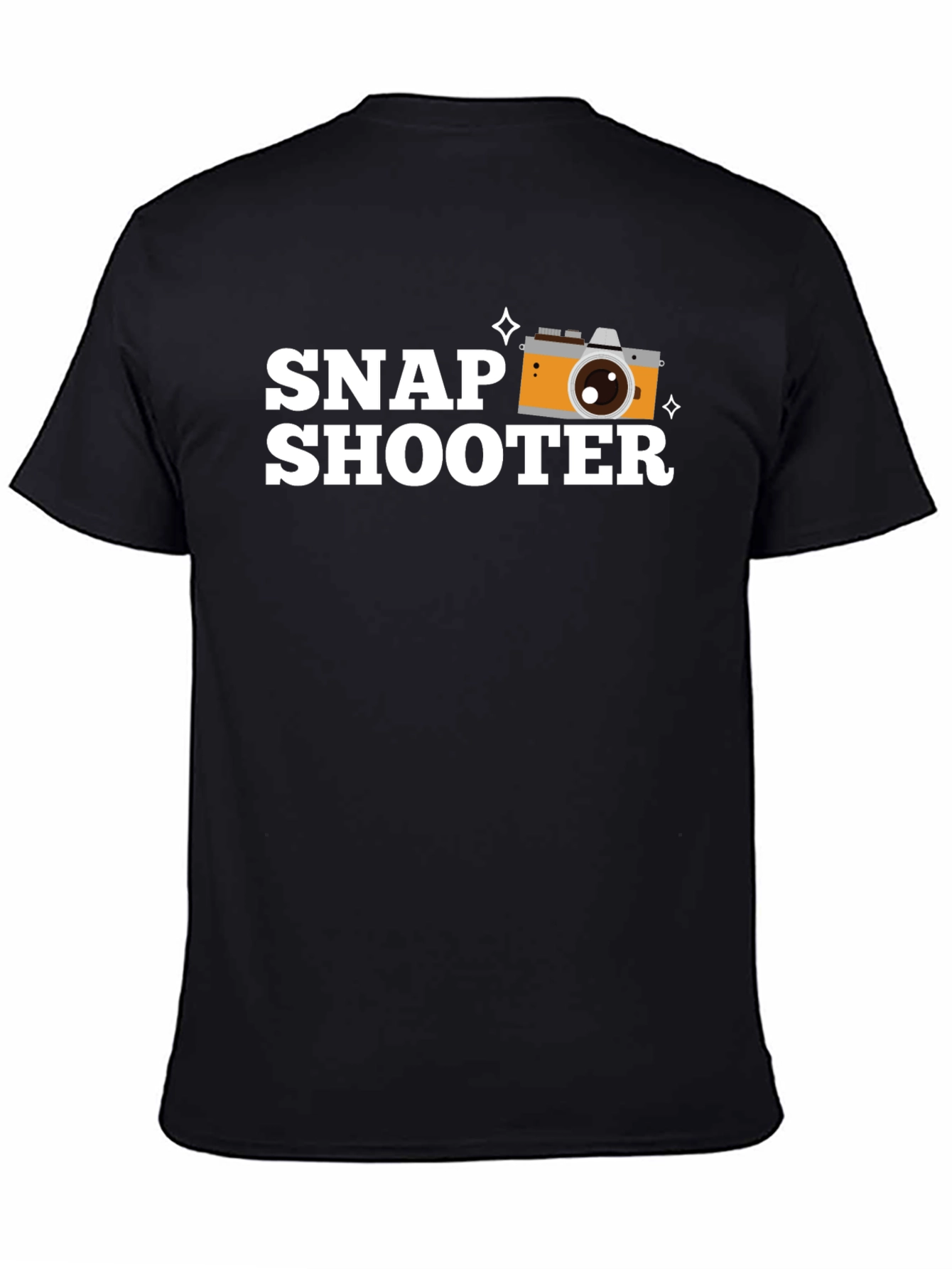 Snap Shooter Black Graphic T-Shirt
