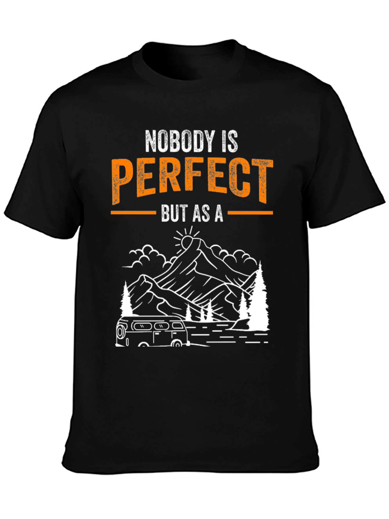 Camper Van Graphic Tee - Nobody is Perfect