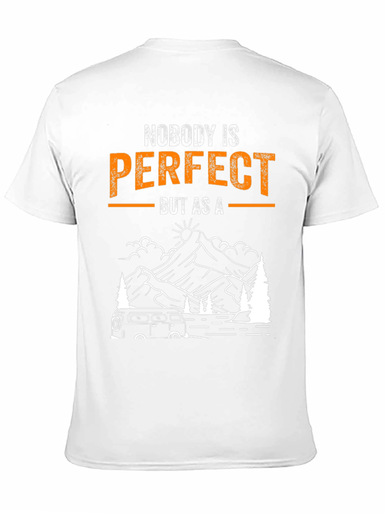 Camper Van Graphic Tee - Nobody is Perfect