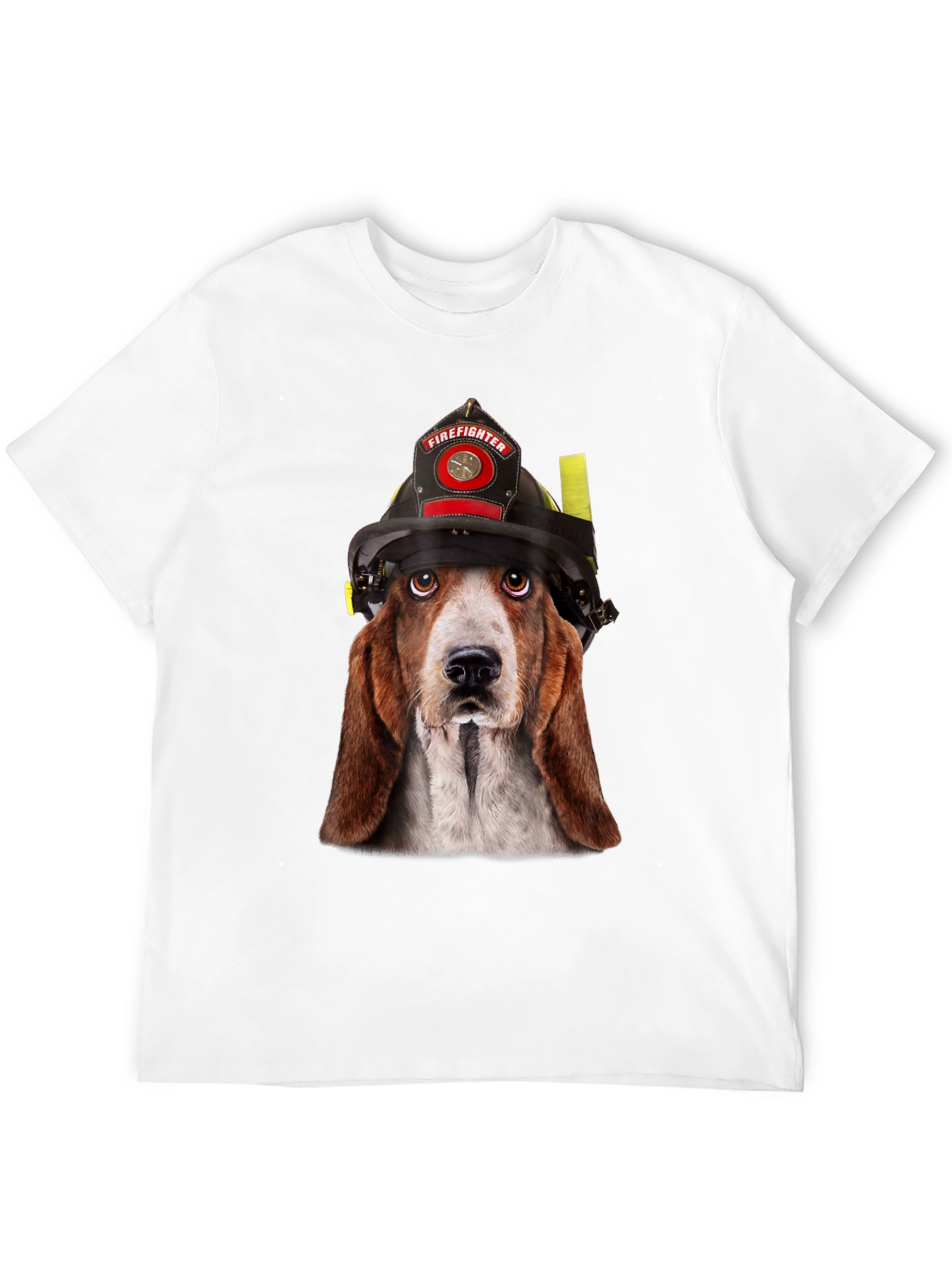 Firefighter Dog T-Shirt - Novelty Graphic Tee
