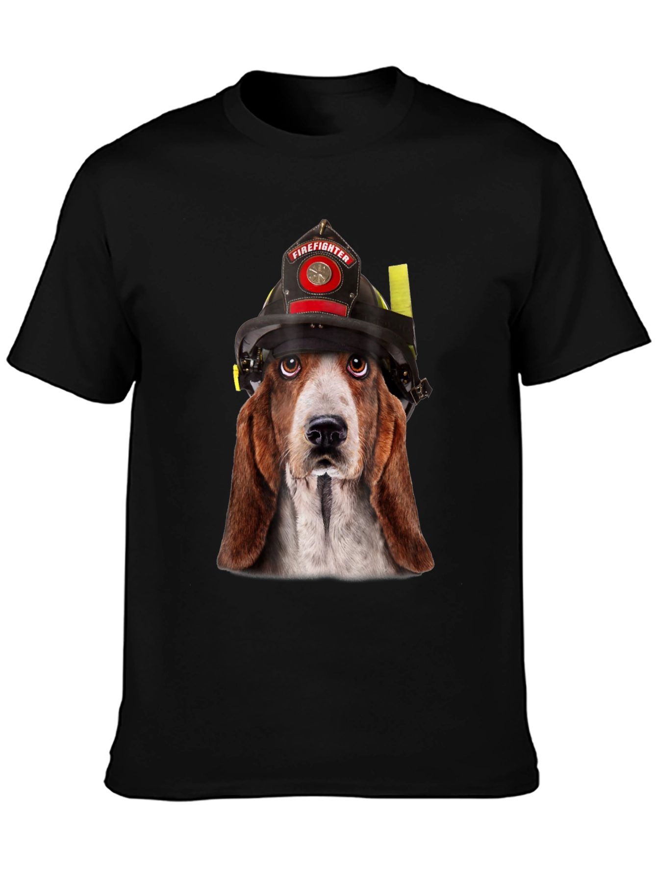 Firefighter Dog T-Shirt - Novelty Graphic Tee