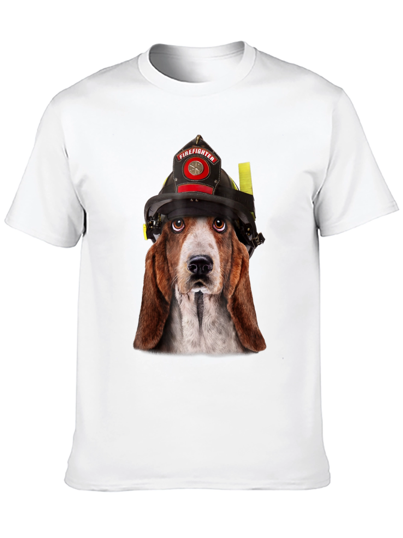 Firefighter Dog T-Shirt - Novelty Graphic Tee