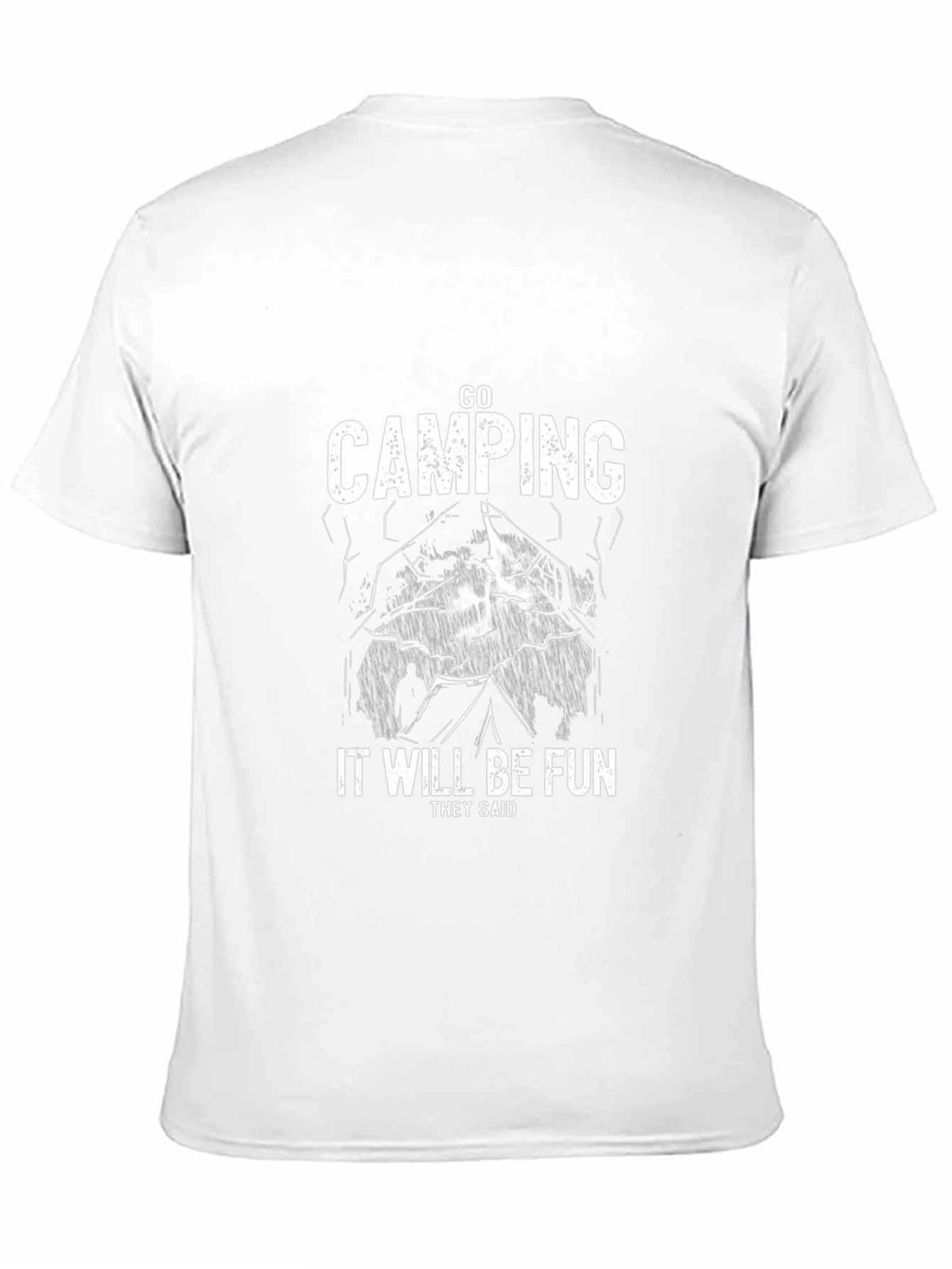 Go Camping It Will Be Fun Black T-Shirt
