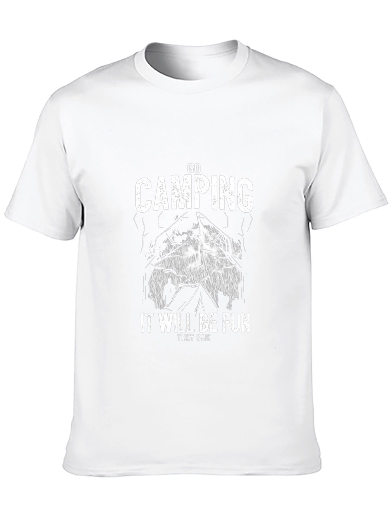 Go Camping It Will Be Fun Black T-Shirt