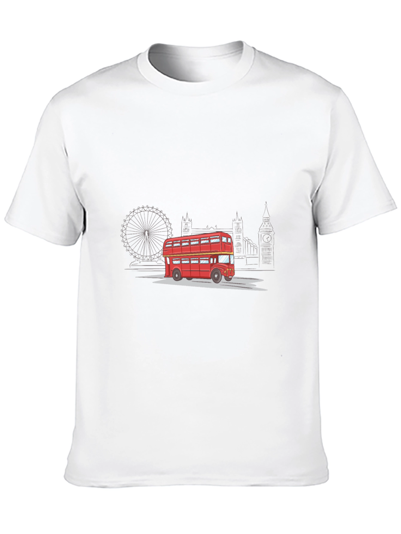 London Bus Graphic Tee - Classic UK Style