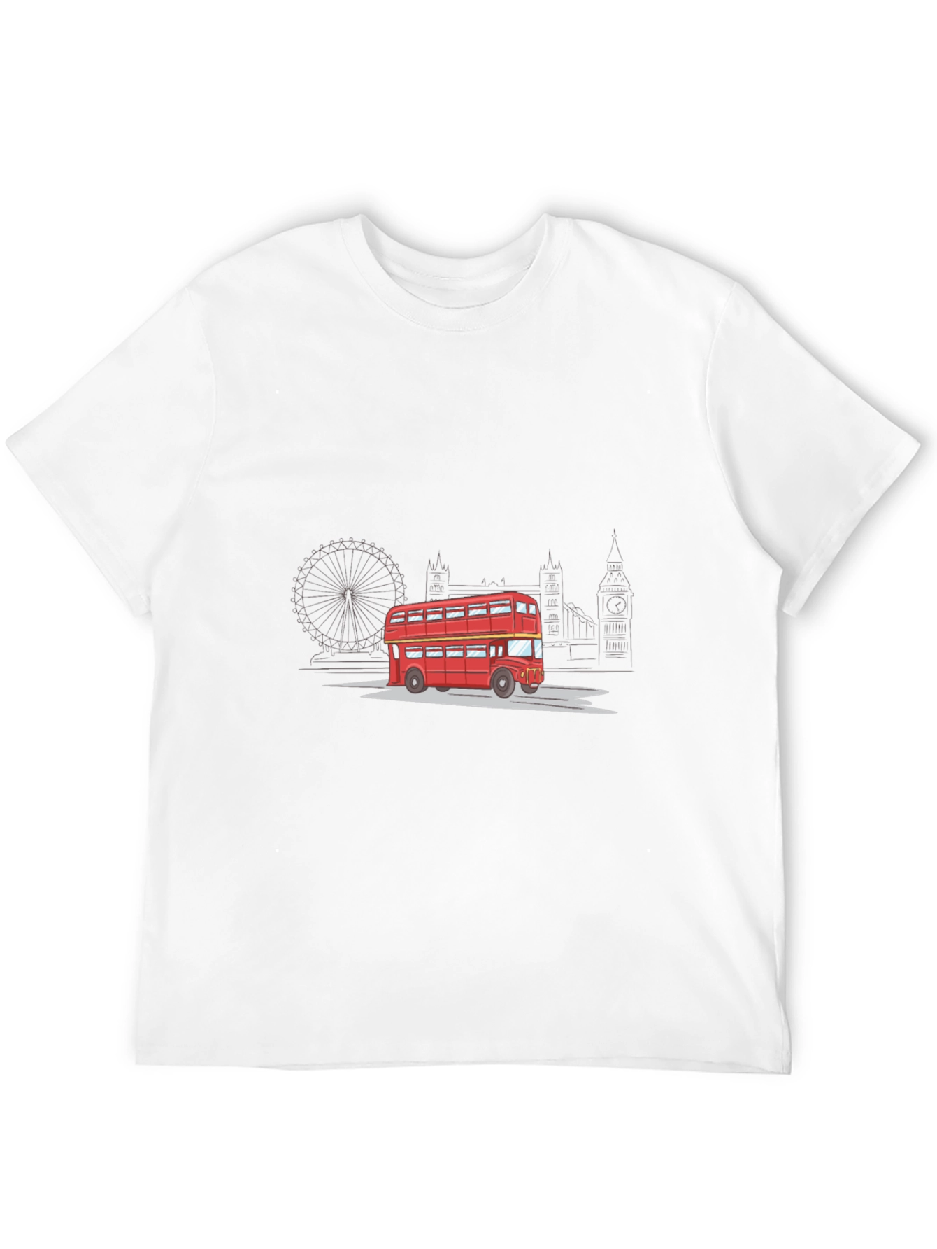 London Bus Graphic Tee - Classic UK Style