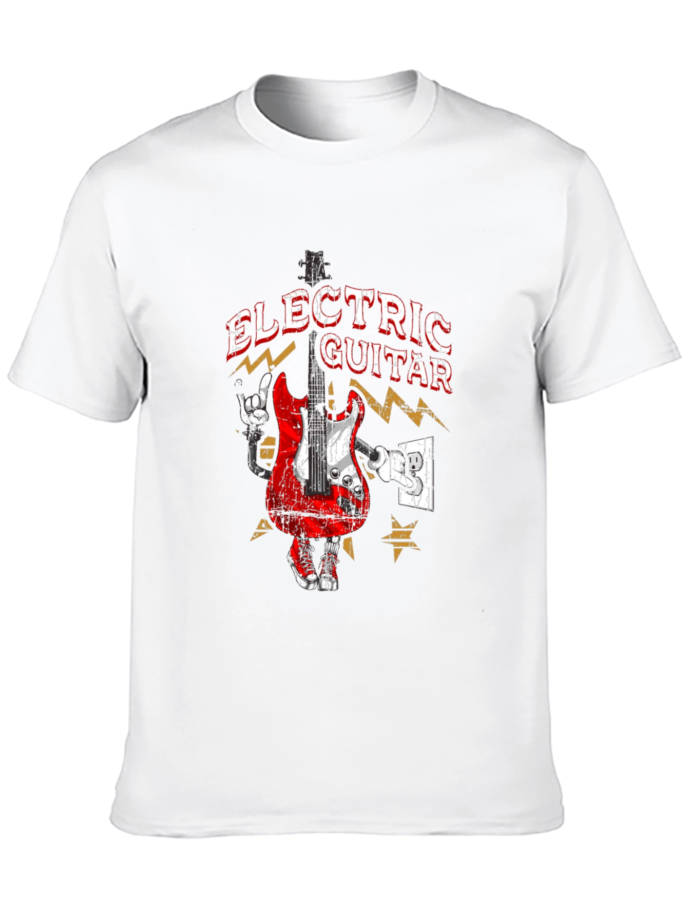 Electric Guitar Graphic T-Shirt - Rock Star Style
