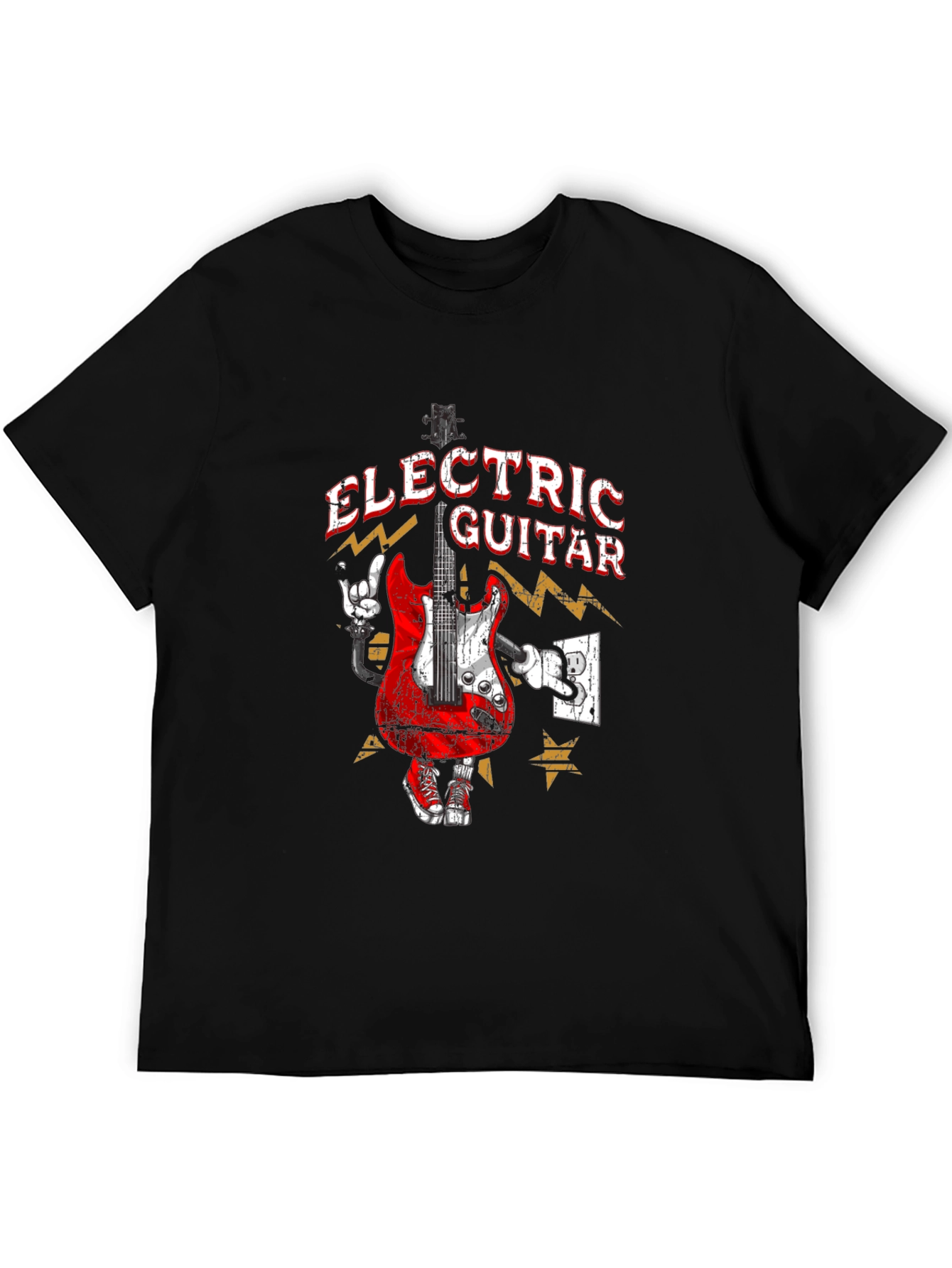 Electric Guitar Graphic T-Shirt - Rock Star Style