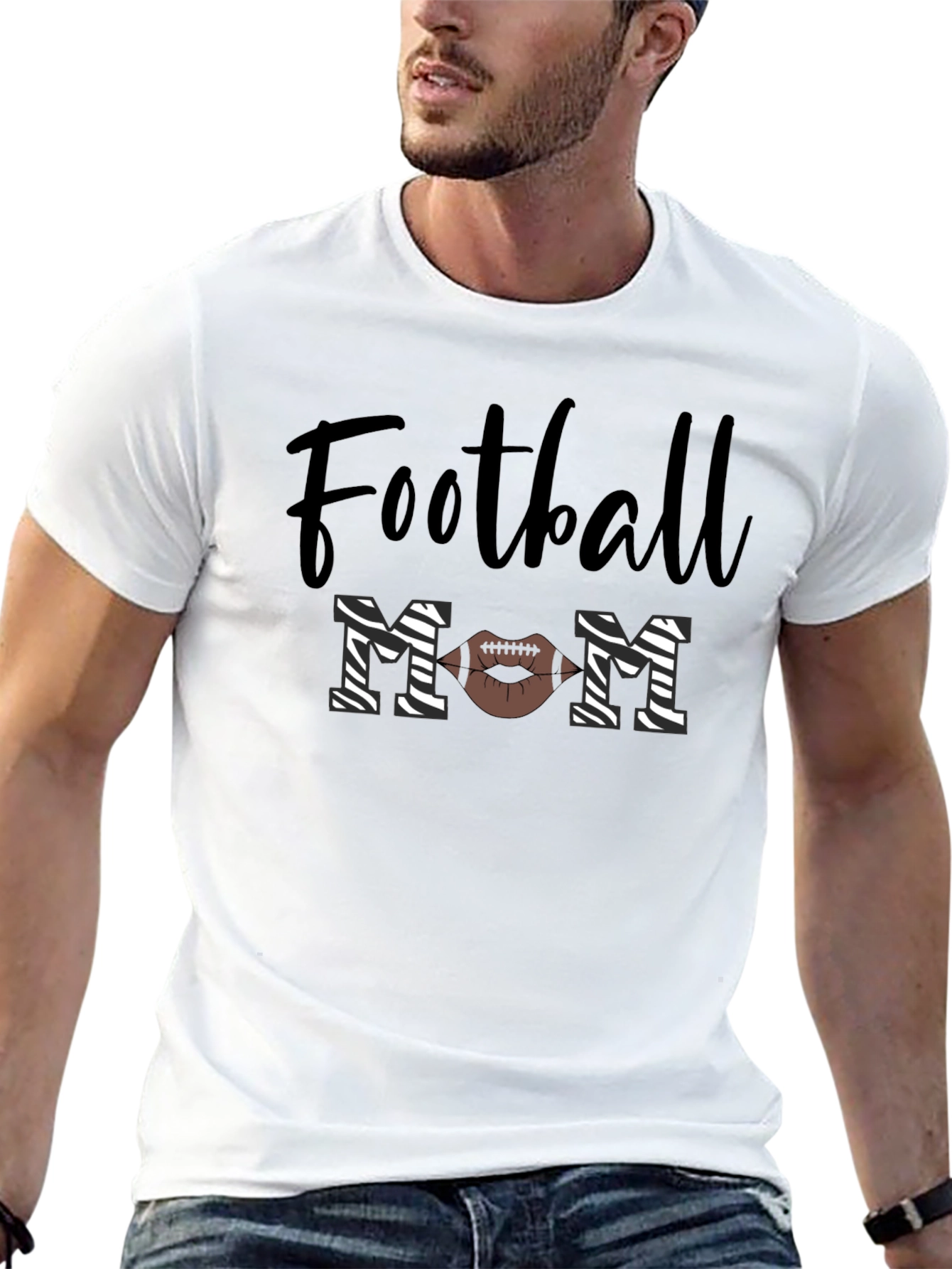 Football Mom Graphic T-Shirt - Trendy Fan Apparel