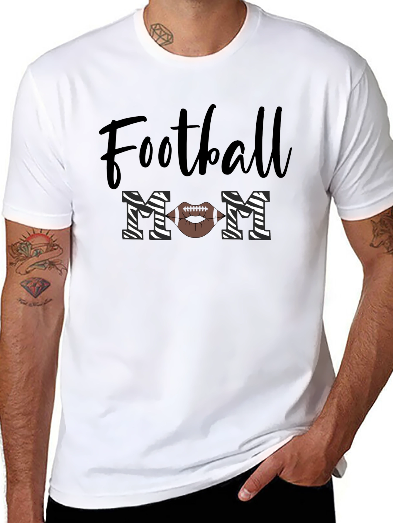 Football Mom Graphic T-Shirt - Trendy Fan Apparel