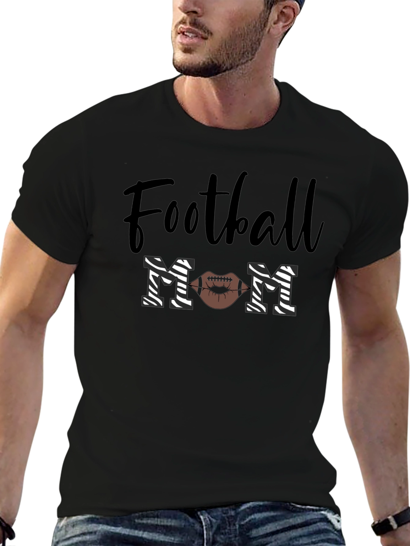 Football Mom Graphic T-Shirt - Trendy Fan Apparel