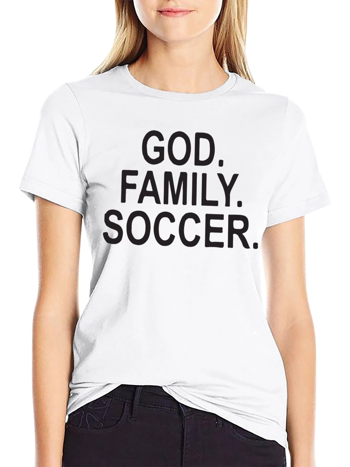 God Family Soccer Mens T-Shirt