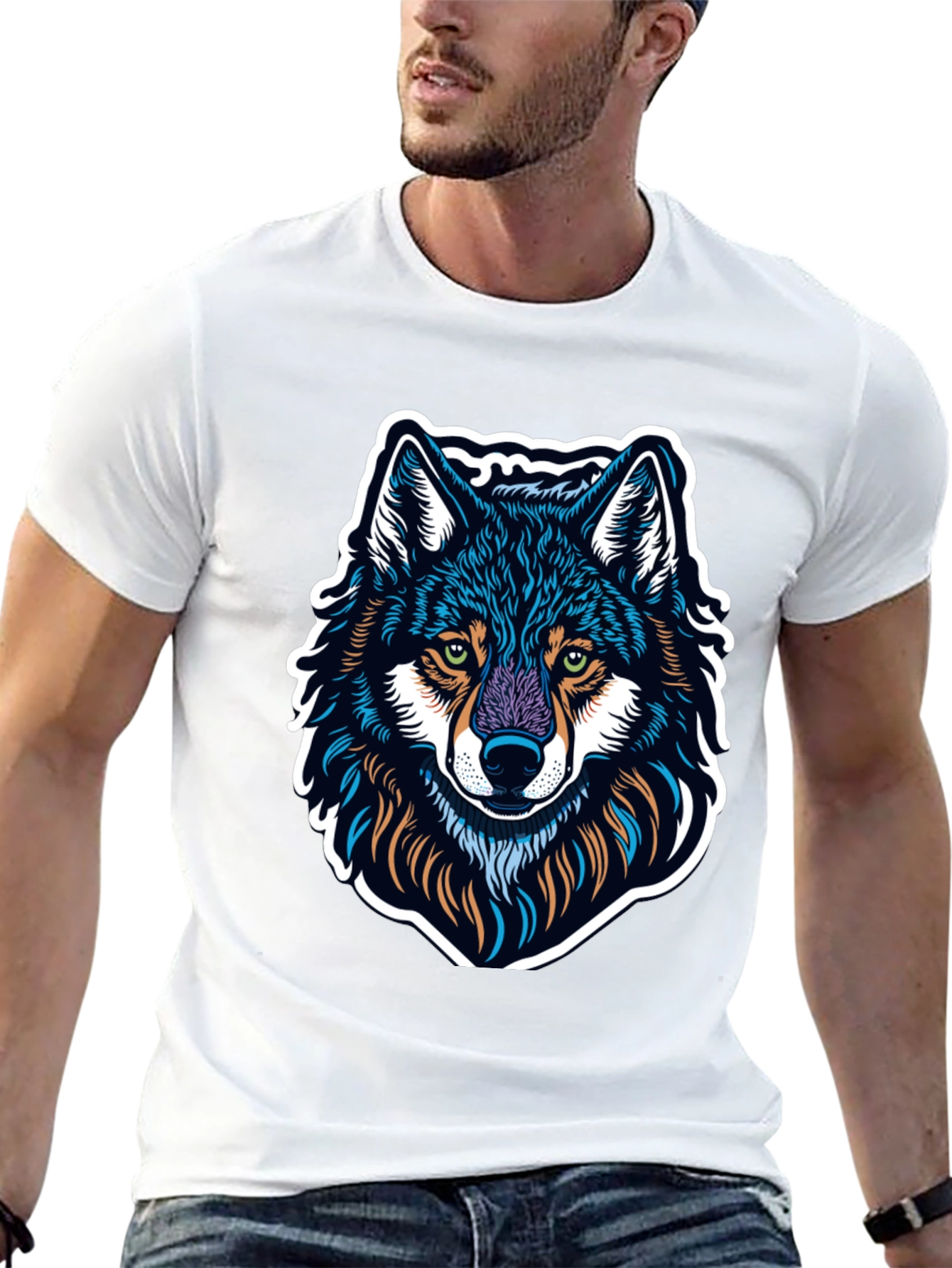 Wolf Graphic Tee - Bold & Stylish Design