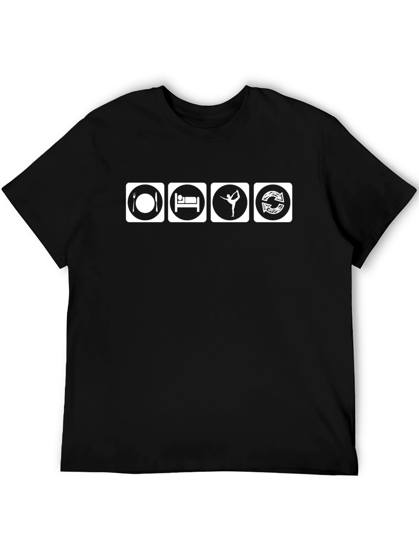 Eat Sleep Dance Repeat Black T-Shirt