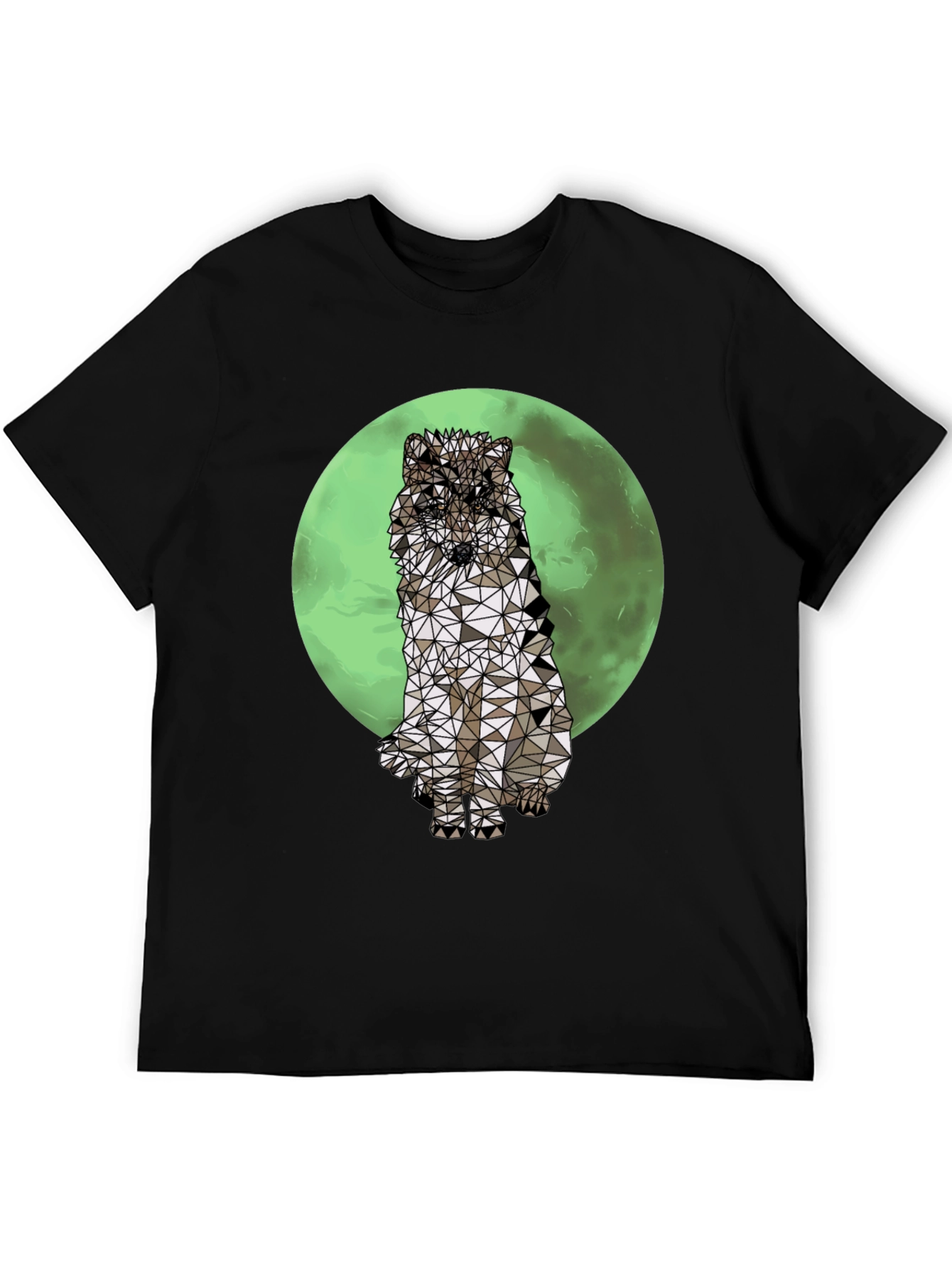 Geometric Wolf T-Shirt - Graphic Tee