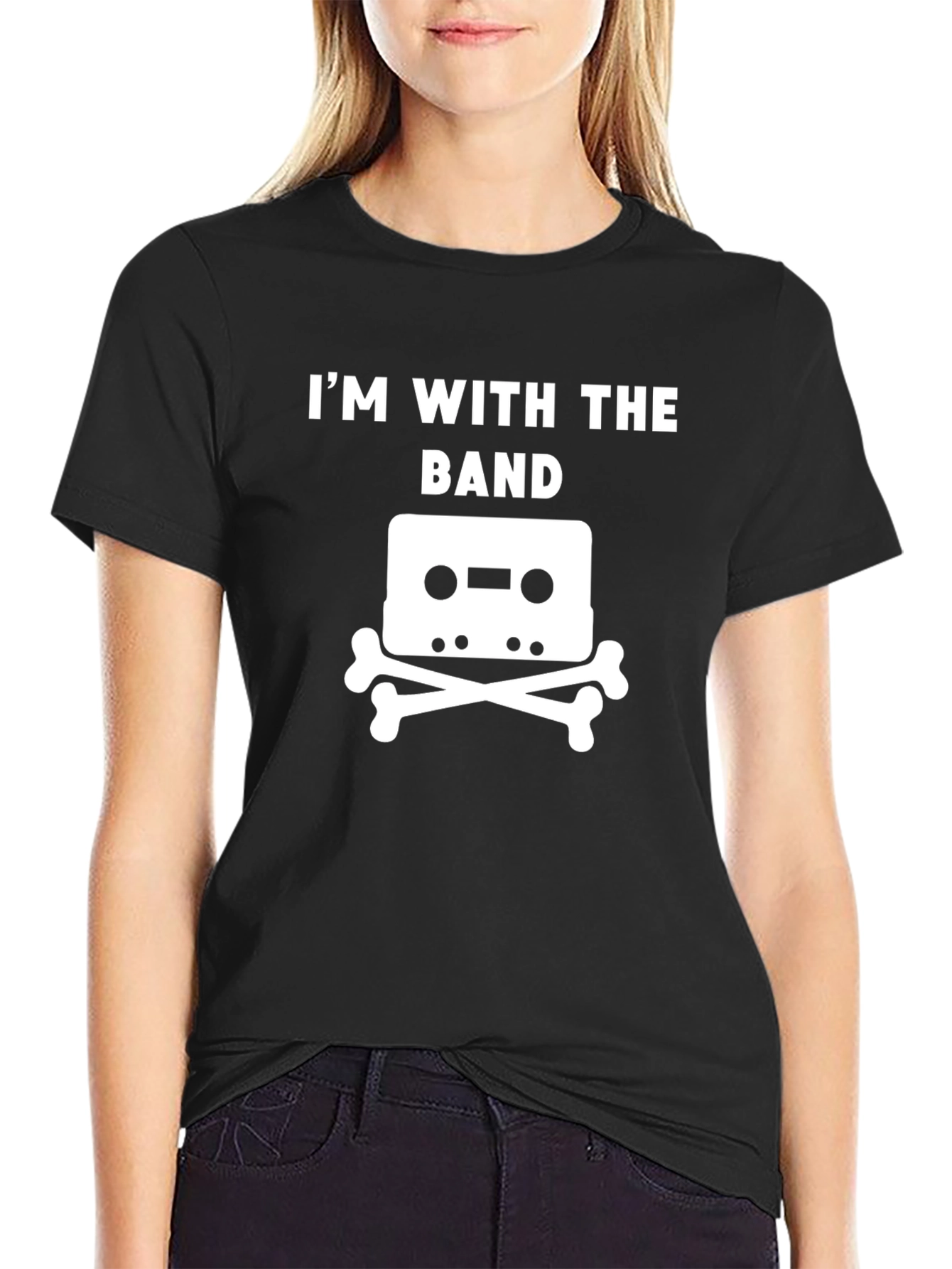 Im With The Band T-Shirt - Cassette & Crossbones