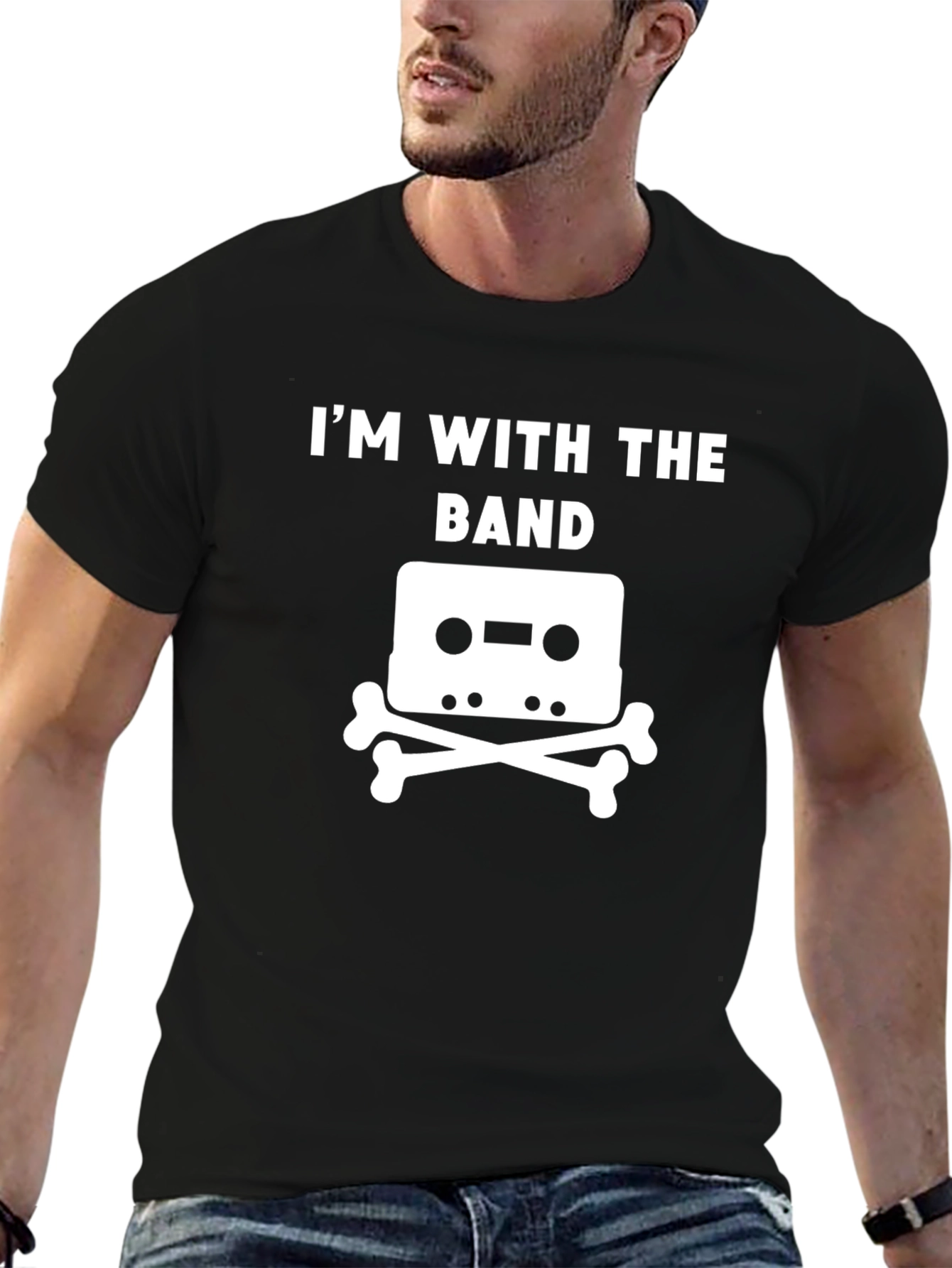 Im With The Band T-Shirt - Cassette & Crossbones
