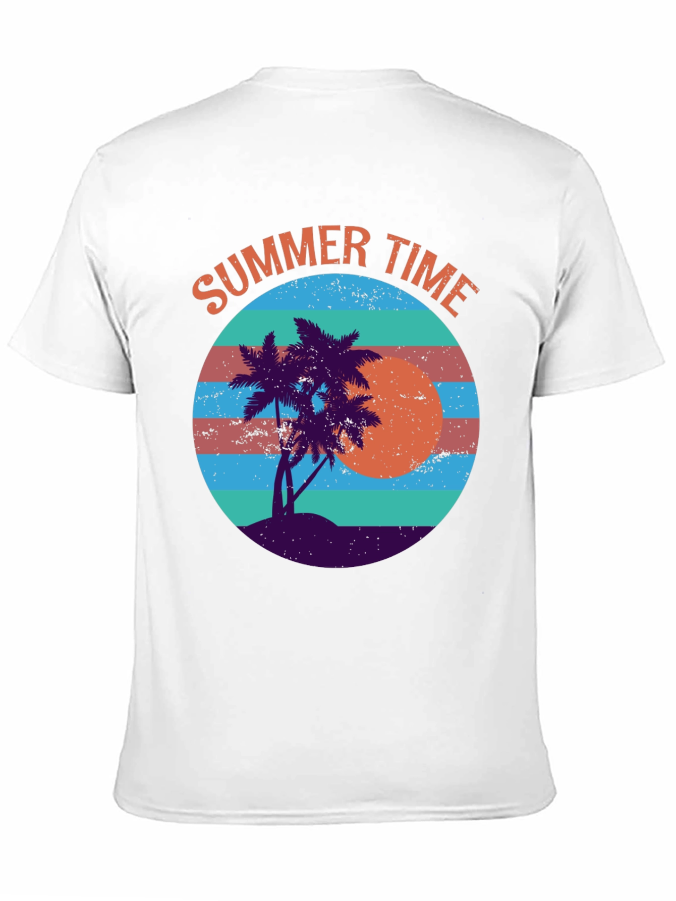Summer Time Palm Tree Graphic Tee