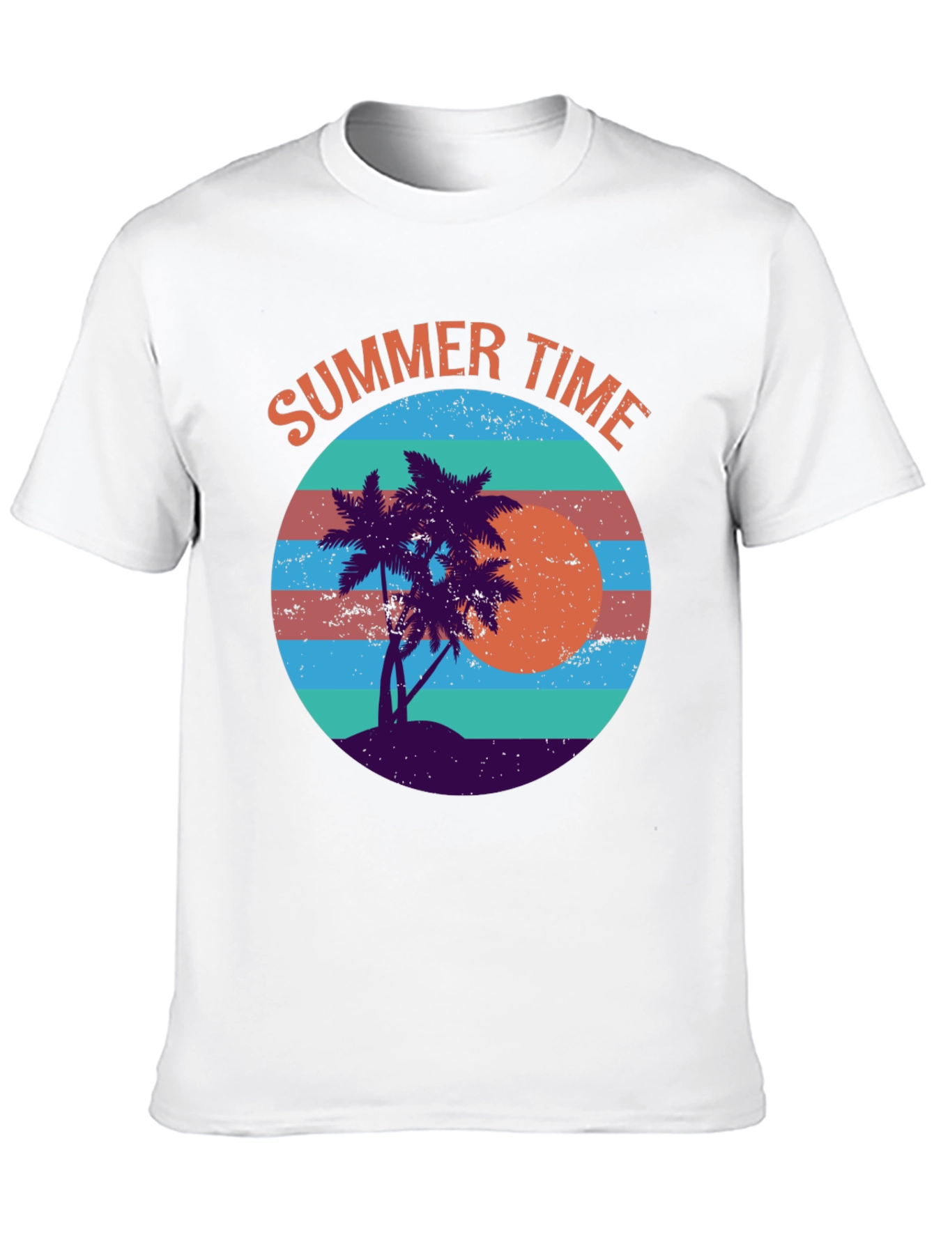 Summer Time Palm Tree Graphic Tee