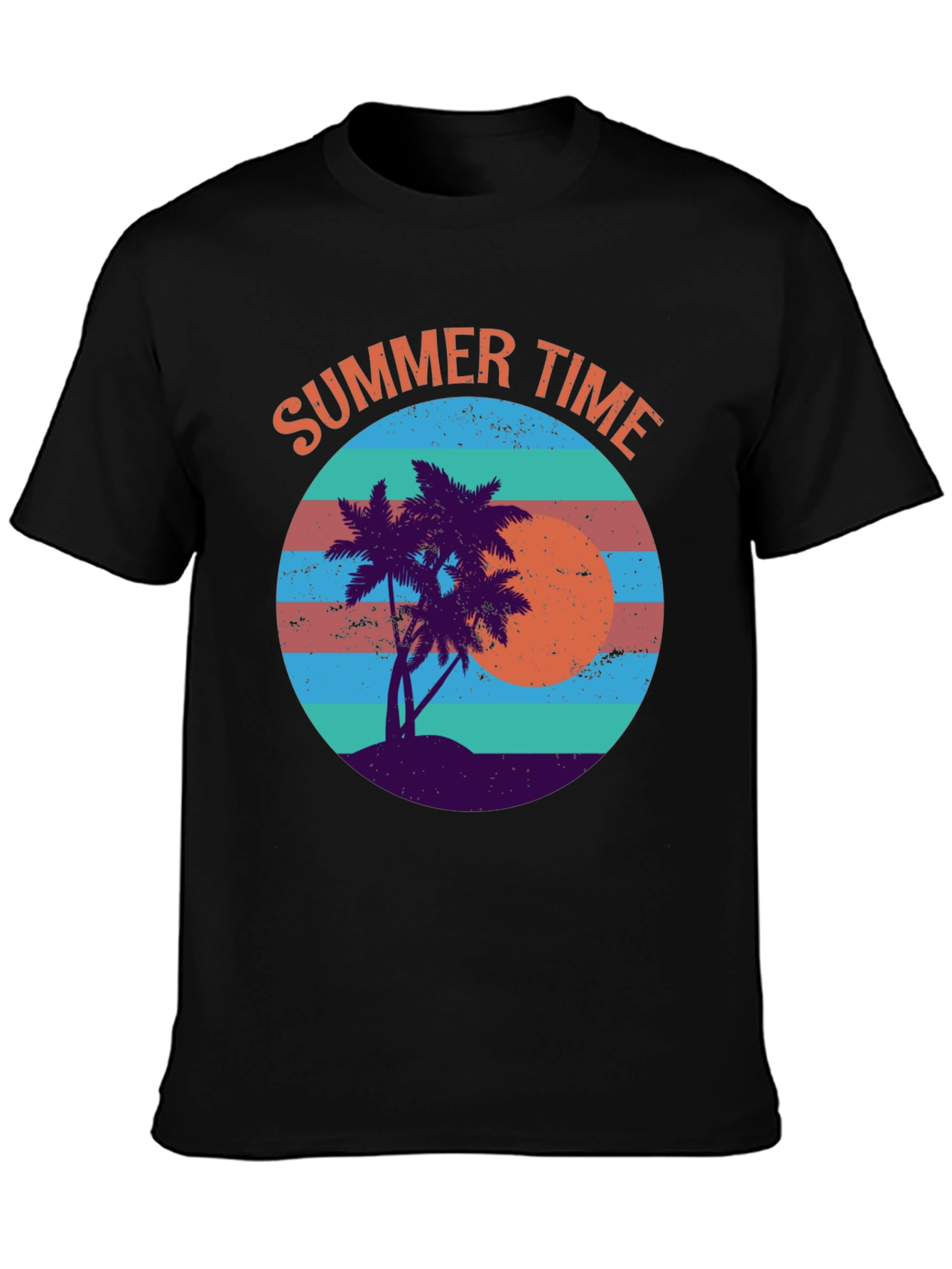 Summer Time Palm Tree Graphic Tee