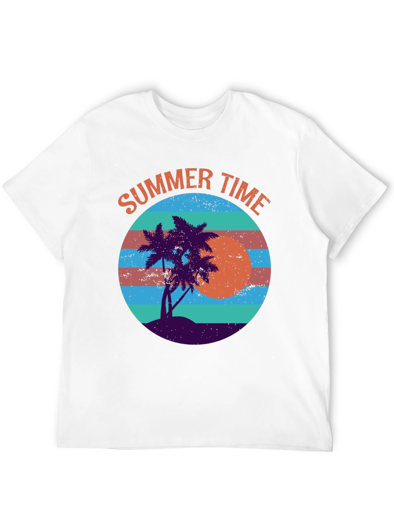 Summer Time Palm Tree Graphic Tee