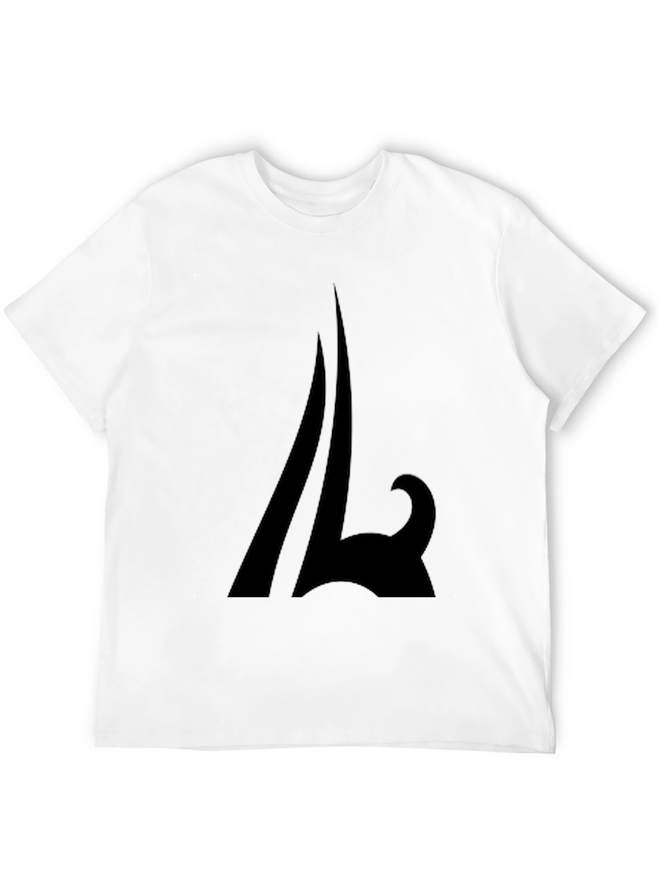 Abstract Graphic Black T-Shirt - Casual Style