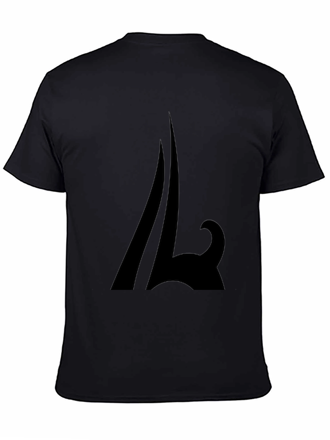 Abstract Graphic Black T-Shirt - Casual Style