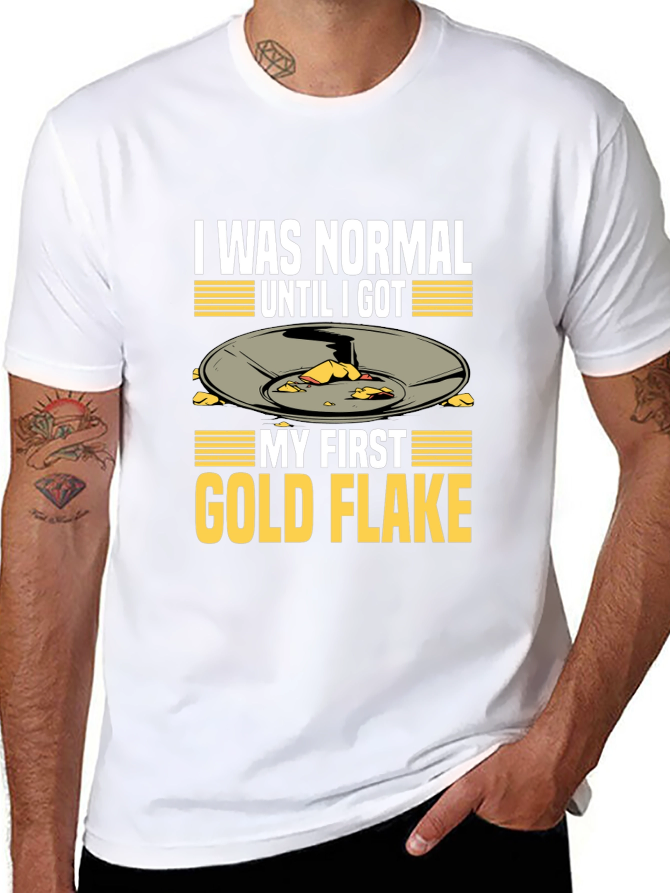Gold Flake T-Shirt - Funny Prospecting Tee