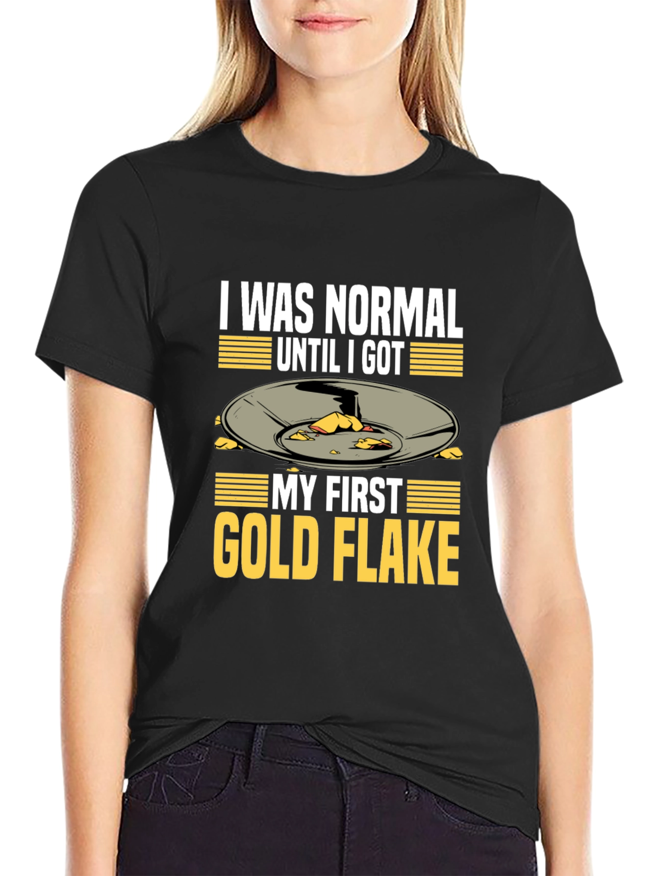 Gold Flake T-Shirt - Funny Prospecting Tee