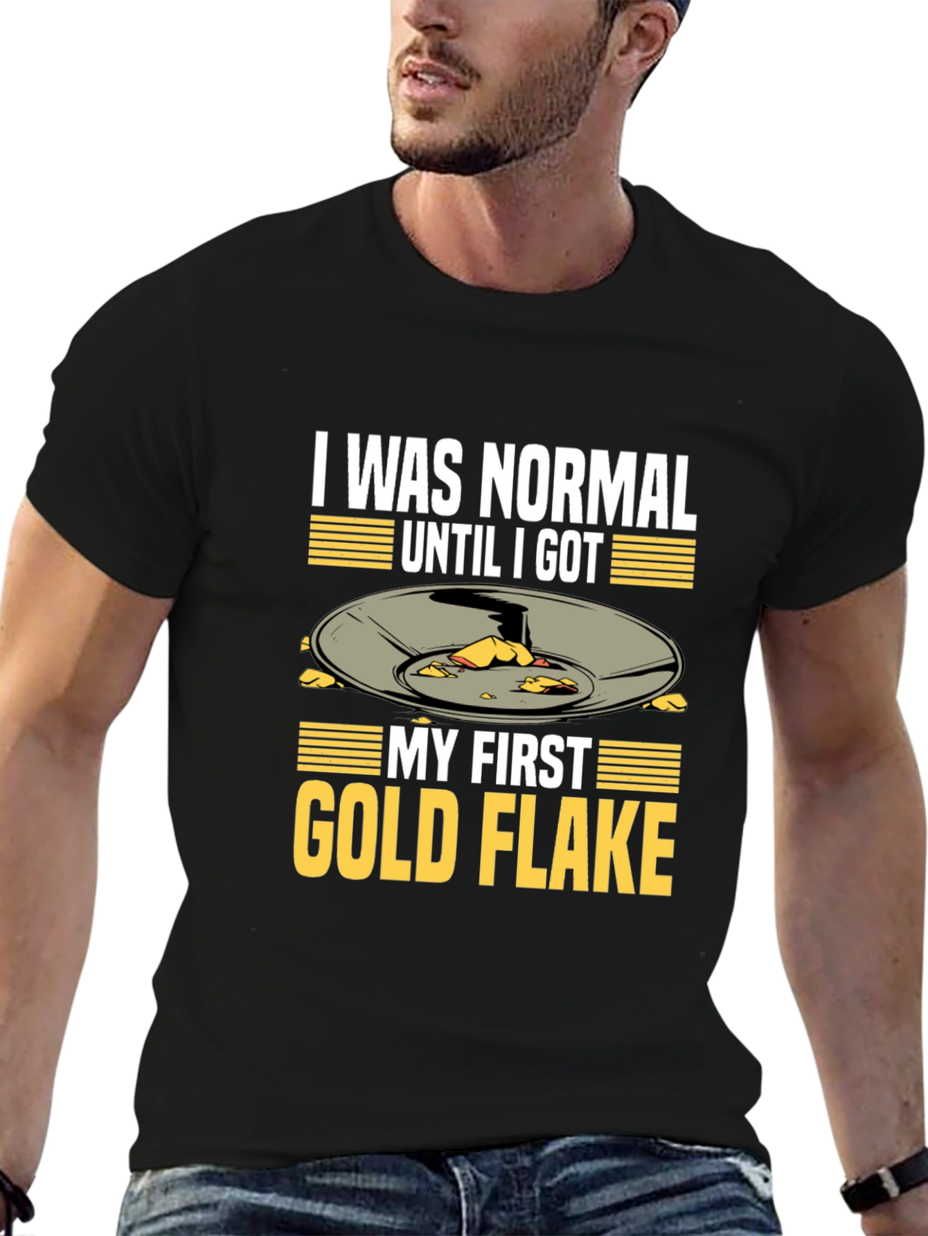 Gold Flake T-Shirt - Funny Prospecting Tee
