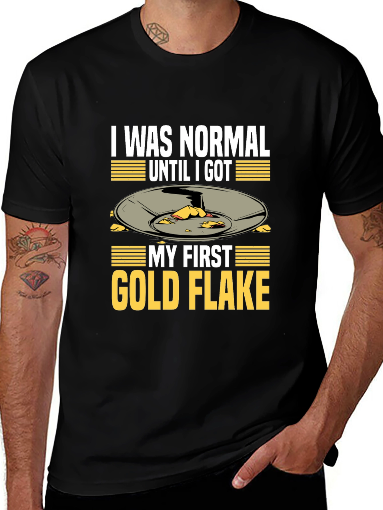 Gold Flake T-Shirt - Funny Prospecting Tee