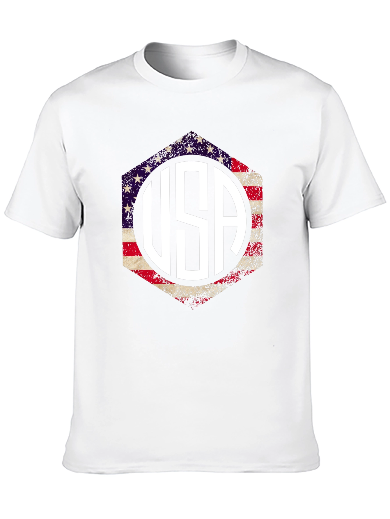 USA Patriotic T-Shirt American Flag Graphic Tee