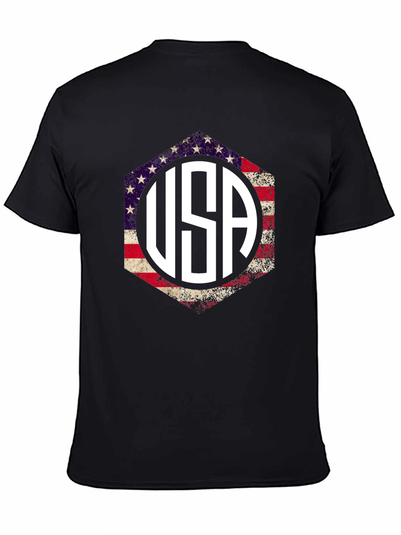 USA Patriotic T-Shirt American Flag Graphic Tee