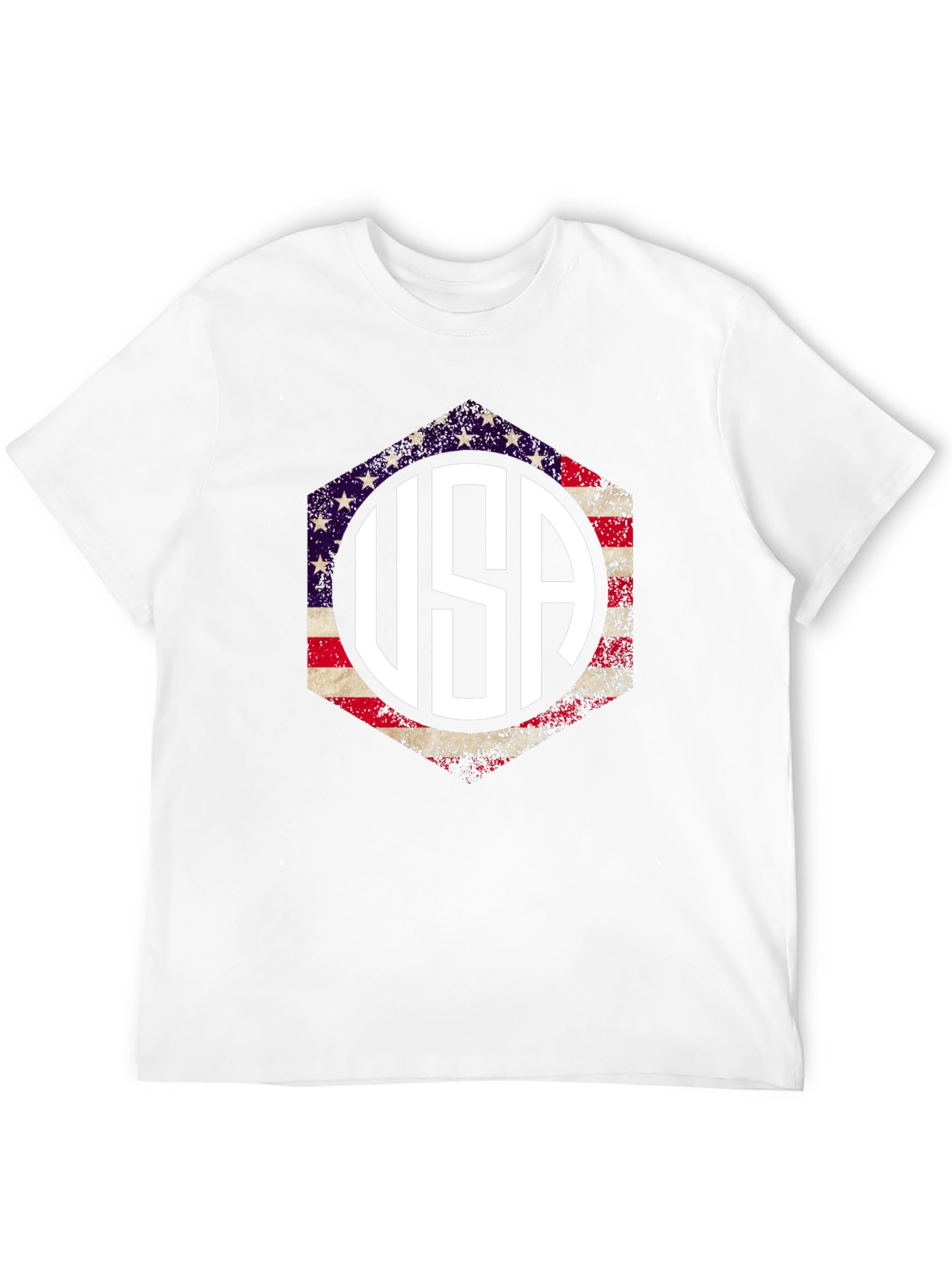 USA Patriotic T-Shirt American Flag Graphic Tee