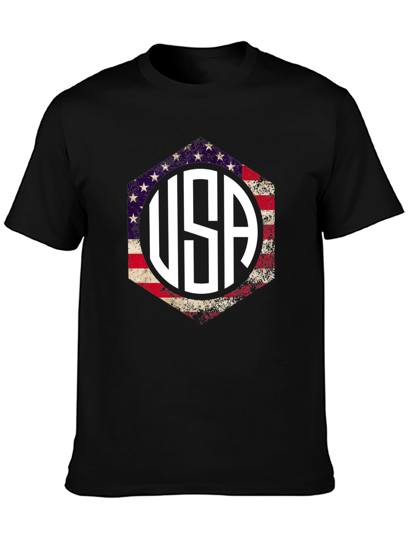USA Patriotic T-Shirt American Flag Graphic Tee